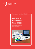 Cover image of Manual of bachelor’s final thesis