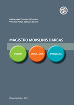 Cover image of Magistro mokslinis darbas: forma, struktūra ir procesas